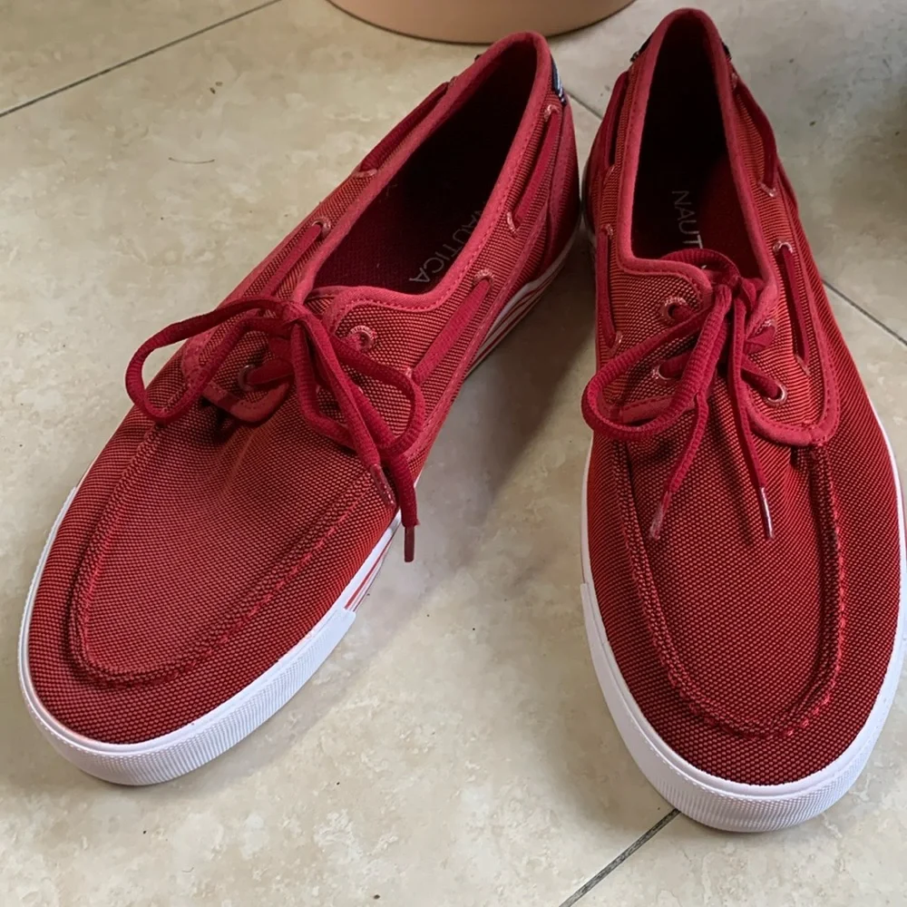 Red Nautica Boat Shoe Size 12 - Picture 1 of 6